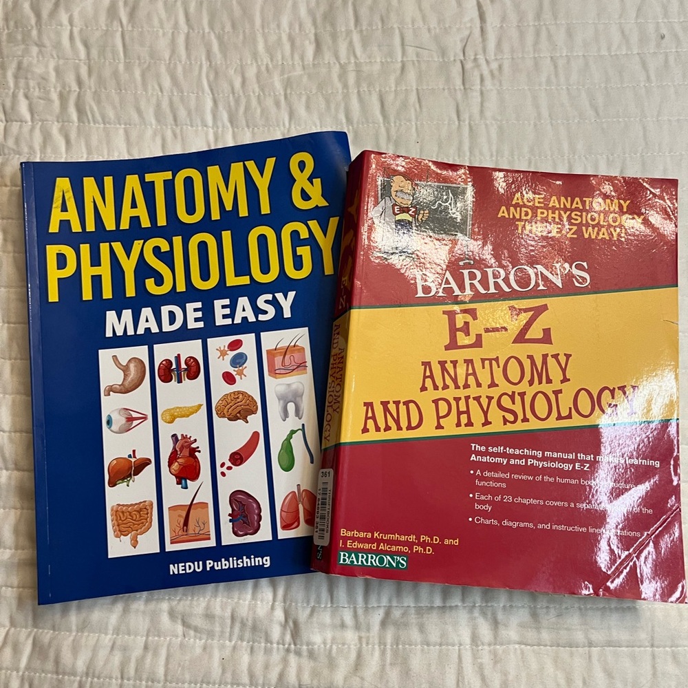 Anatomy and physiology study book bundle